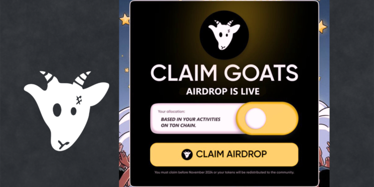 $GOATS Airdrop is Now Live