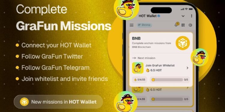 Revolutionary HOT Wallet Launches New BNB Mission: Join the Exciting GraFun Whitelist and Earn Rewards!