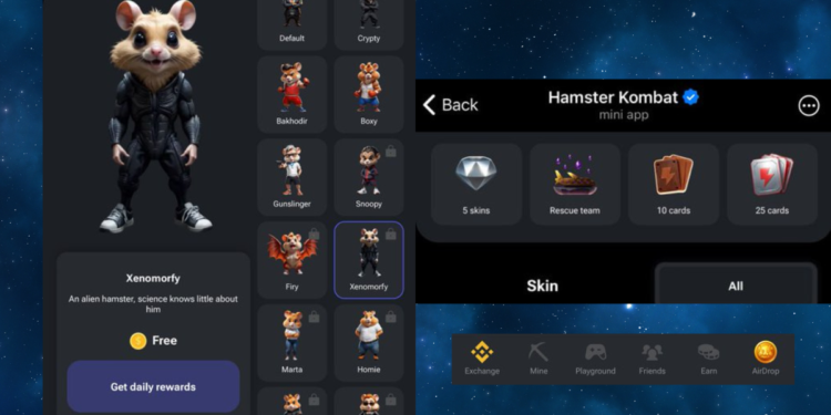 New Xenomorfy Hamster Skin in Hamster Kombat