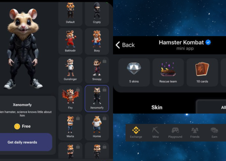 New Xenomorfy Hamster Skin in Hamster Kombat