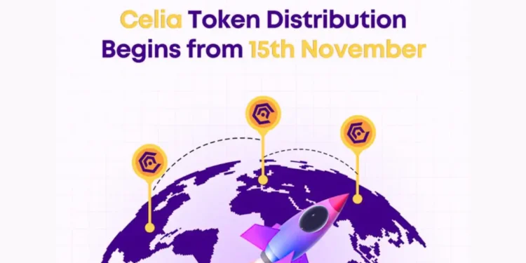 Celia token distribution starting on November 15 with global launch for $CELIA holders.