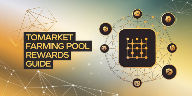 Futuristic image of Tomarket Farming Pool 101 Rewards with TOMA tokens